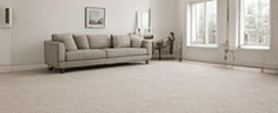 Living room after new carpet installation in Meridian